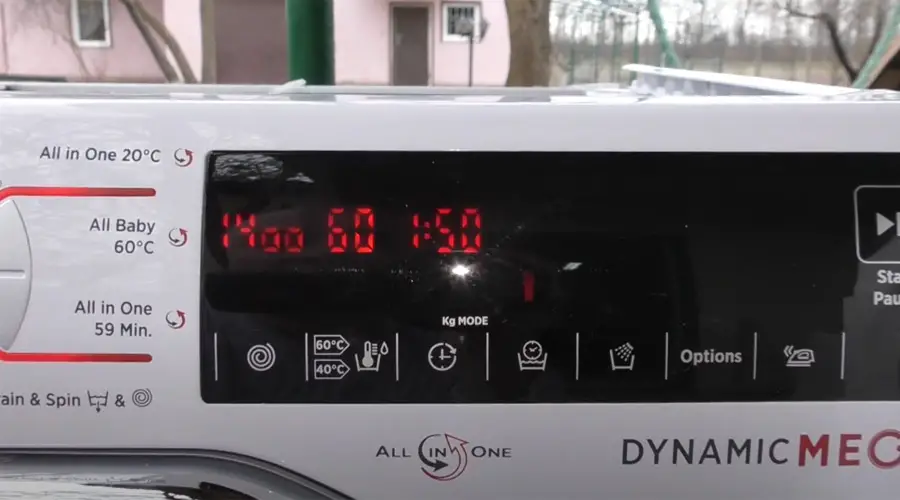 Hoover washing machine error codes